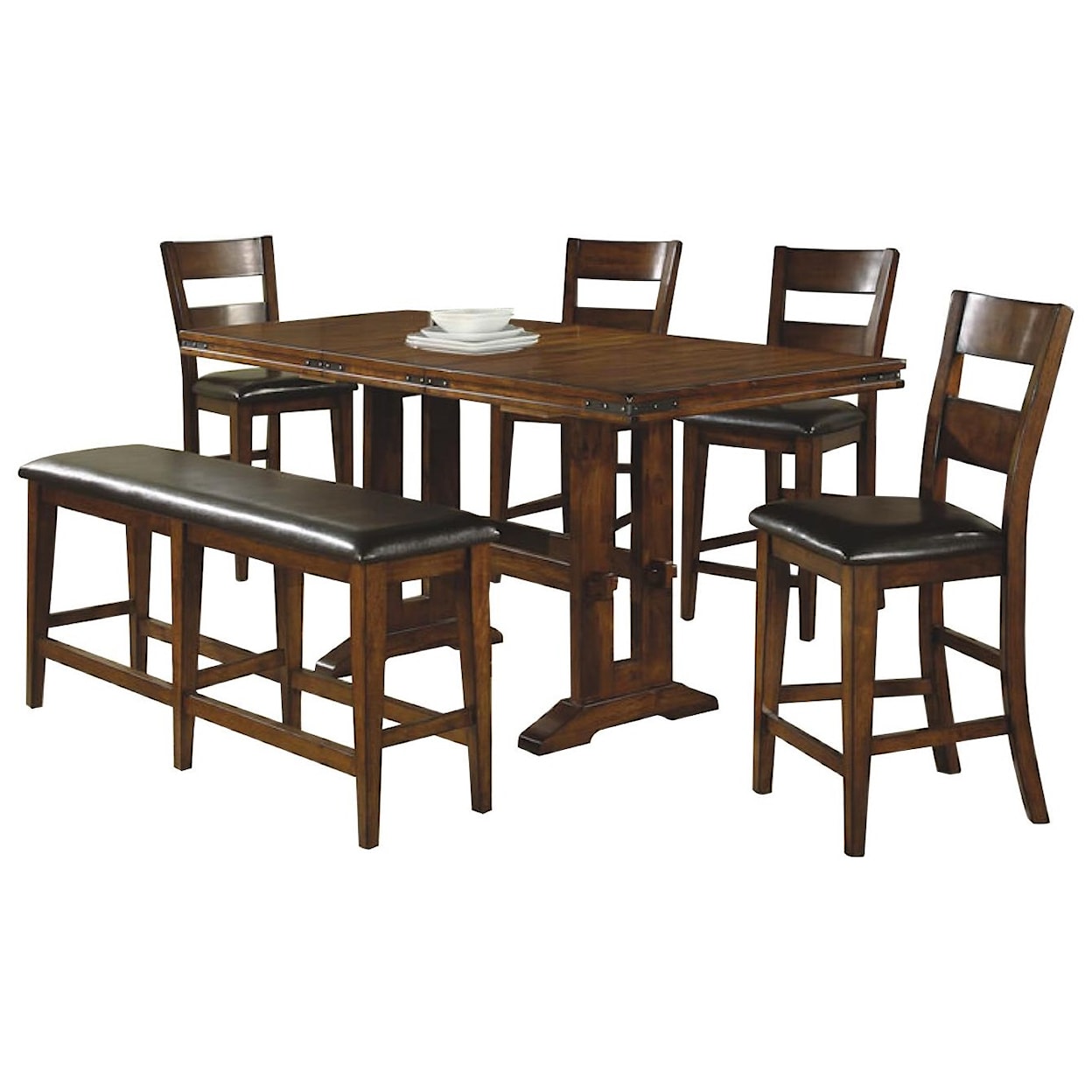 Winners Only Mango 5 Piece Pub Table and Barstool Set