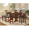 Winners Only Mango 5 Piece Pub Table and Barstool Set