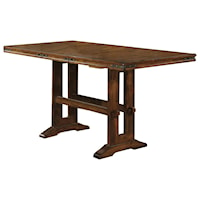 Transitional 78" Tall Trestle Table