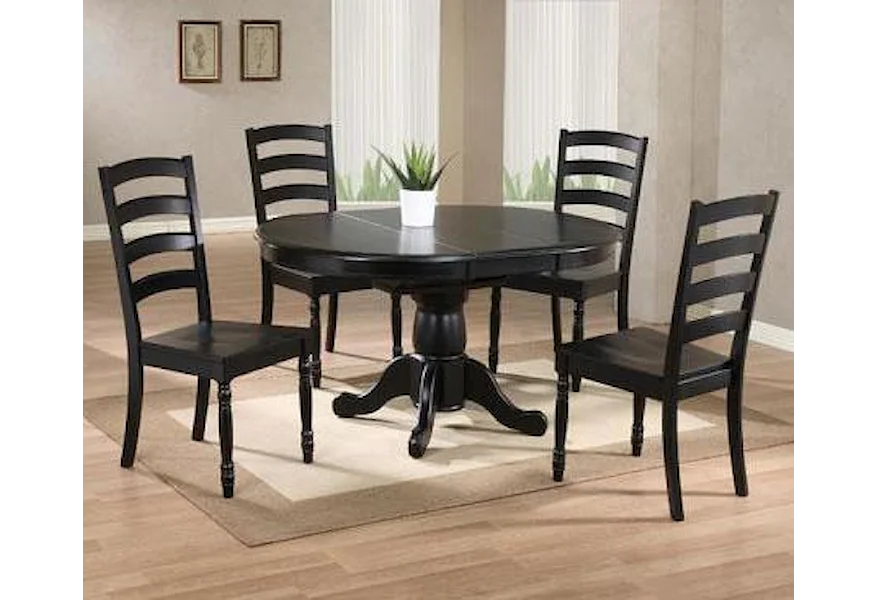 Quails Run 5 Piece Round Table and Chair Set by Winners Only at Conlin's Furniture