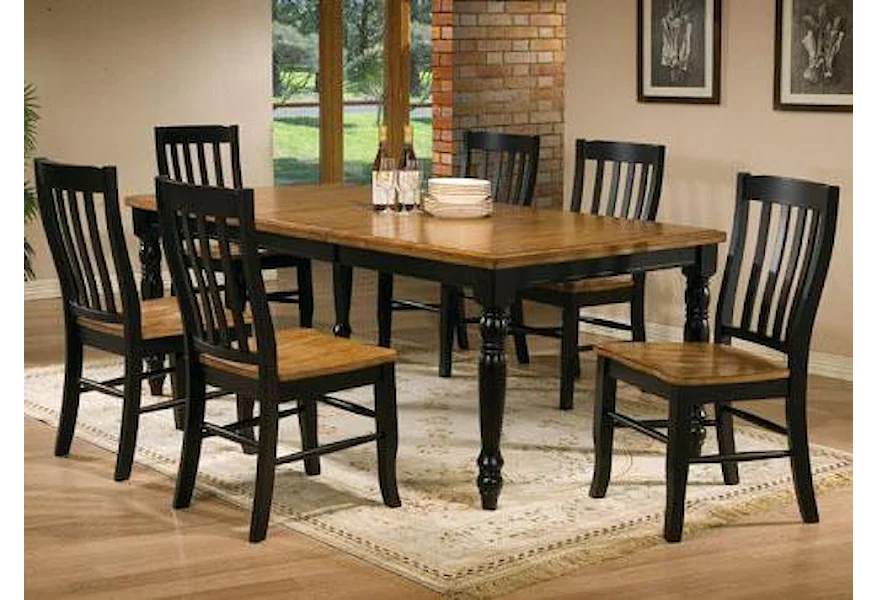 Quails Run 7 Piece Dining Table and Chair Set by Winners Only at Mueller Furniture