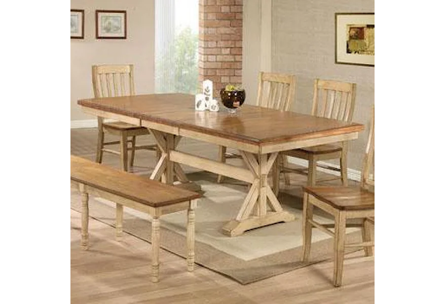 Quails Run 84" Dining Table by Winners Only at Conlin's Furniture