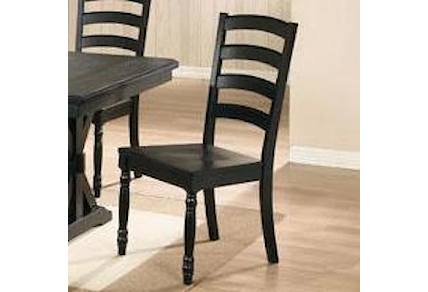Quails Run Ladderback Side Chair by Winners Only at Conlin's Furniture