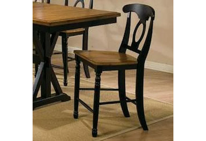 Quails Run Napoleon Barstool by Winners Only at Mueller Furniture