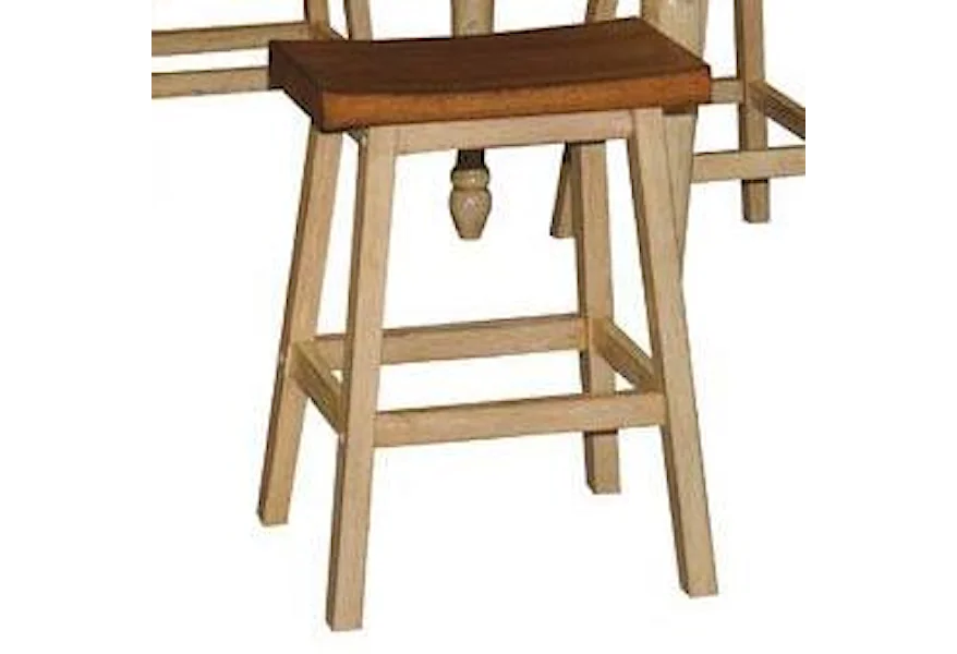 Quails Run 24" Saddle Barstool by Winners Only at Conlin's Furniture