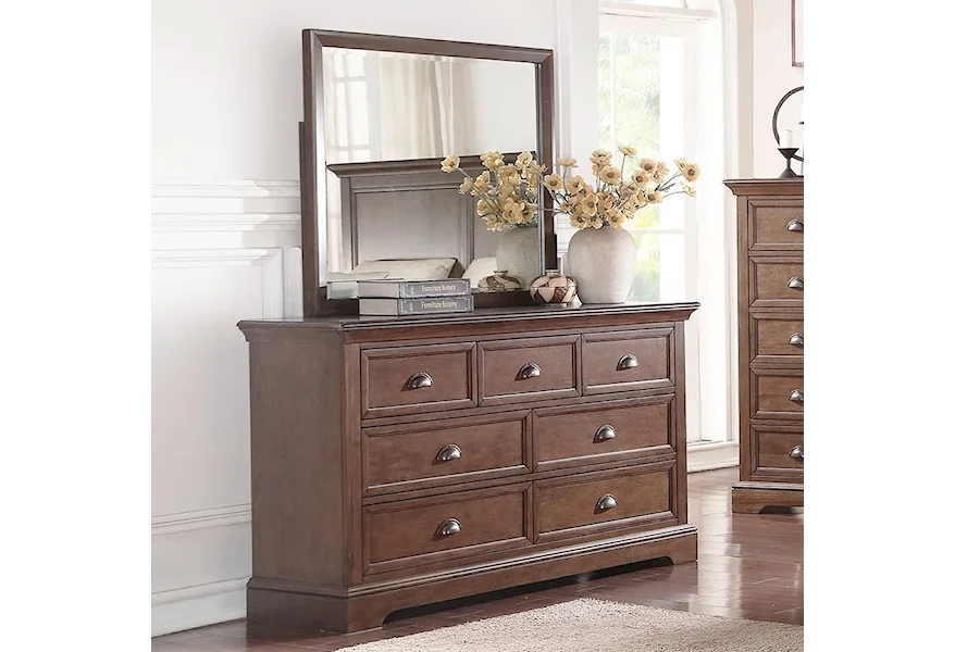 Tamarack Dresser and Mirror Set by Winners Only at Mueller Furniture