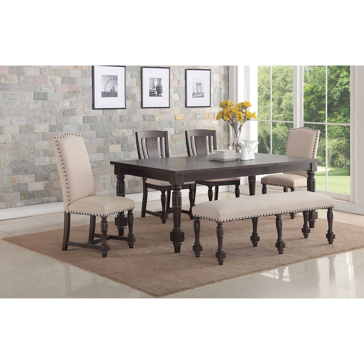 Winners Only Xcalibur 84" LEG TABLE W/18" BTFLY