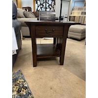 Mission-Style Drawer End Table