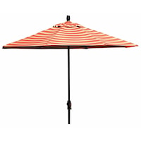 9 Foot Aluminum Market Umbrella with Base