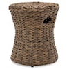 Winston Cayman Woven Drum Stool/Side Table