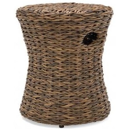 Woven Drum Stool/Side Table