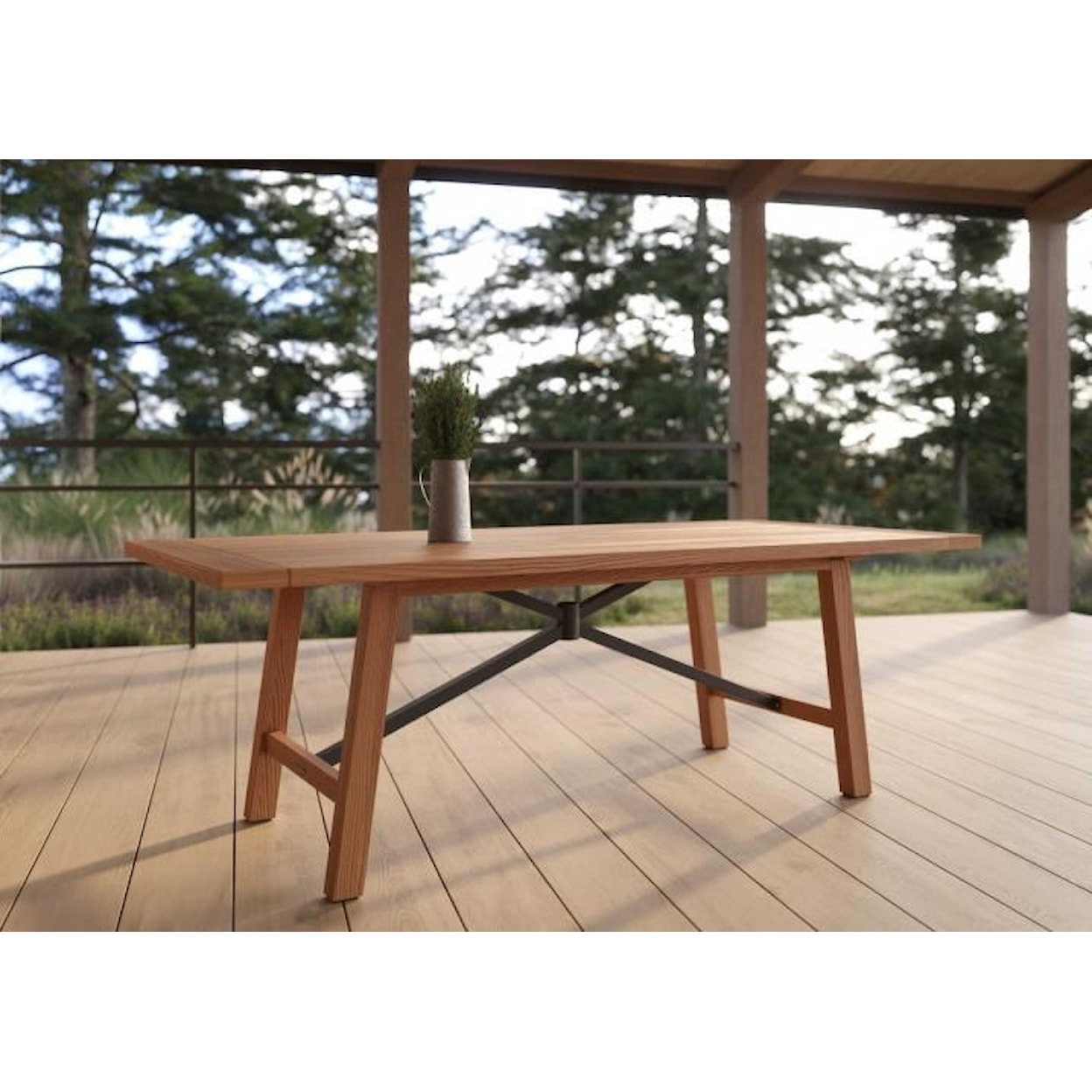 Winston Truss Truss Teak Dining Table