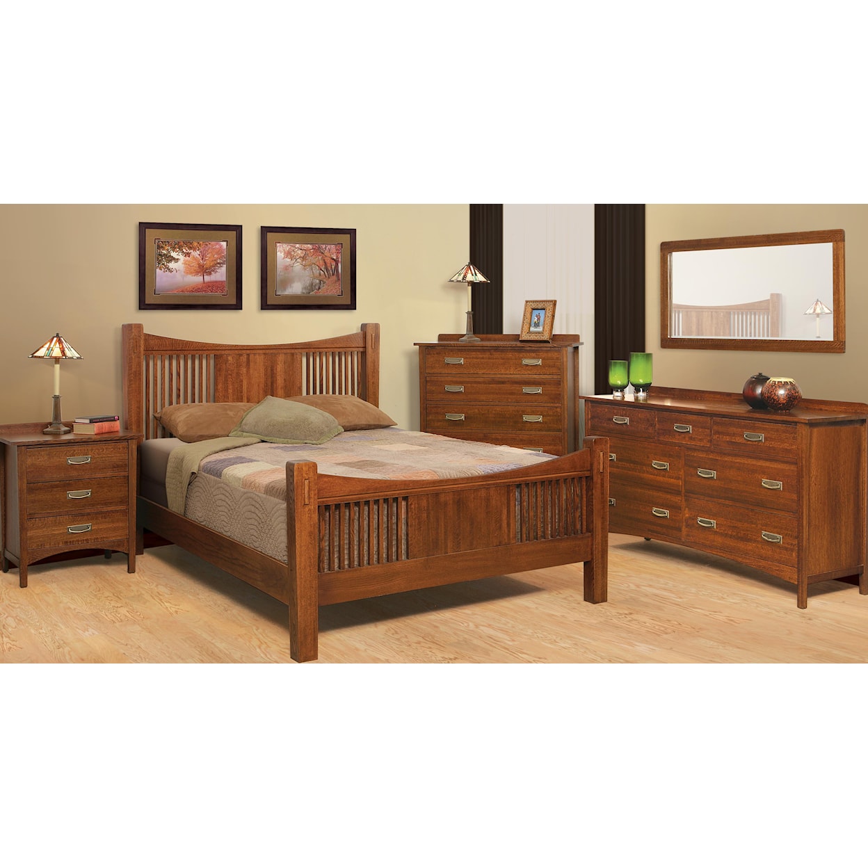 Witmer Furniture Heartland Queen Headboard & Footboard Bed