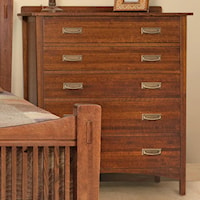 Bedroom Chest with 5 Drawers