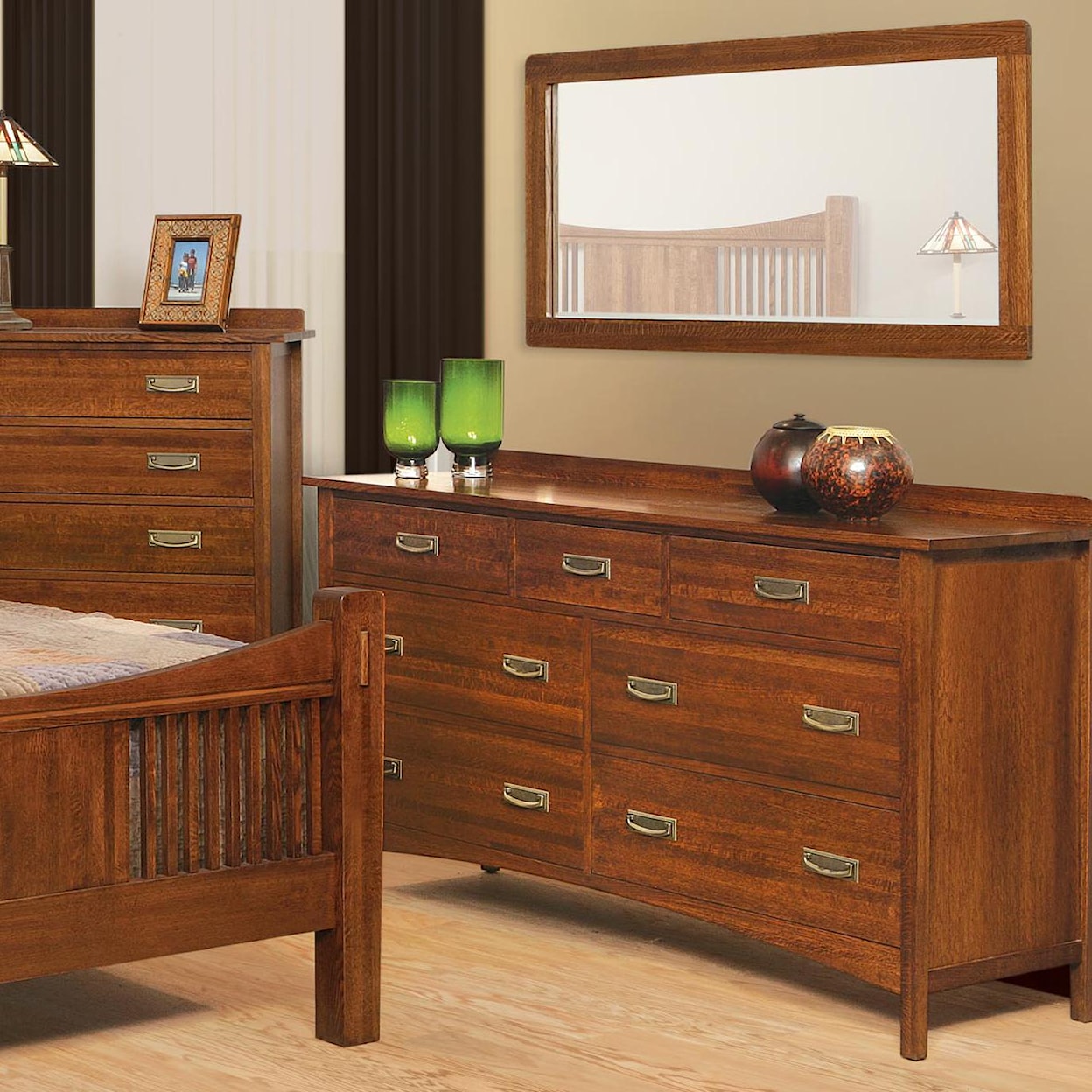 Witmer Furniture Heartland Dresser and Mirror