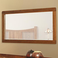 Landscape Mirror with Wood Frame