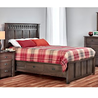 California King Panel Storage Bed with 6 Drawers