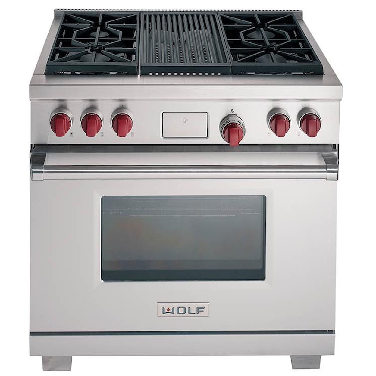 Wolf Dual Fuel Ranges 36" Freestanding Dual Fuel Range 