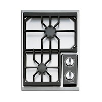 15" Built-In Gas Cooktop with 2 Burners