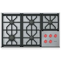36" Professional Gas Cooktop - 5 Burners