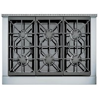 36" Built-In Gas Rangetop with 6 Sealed Burners