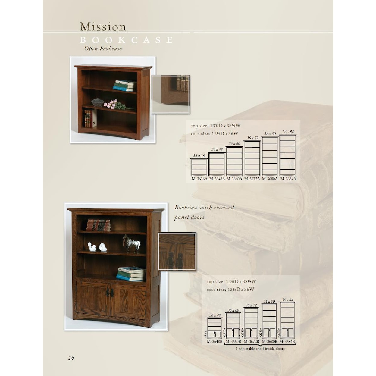 Wonder Wood Wonder Wood Bookcases Customizable Mission Bookcase