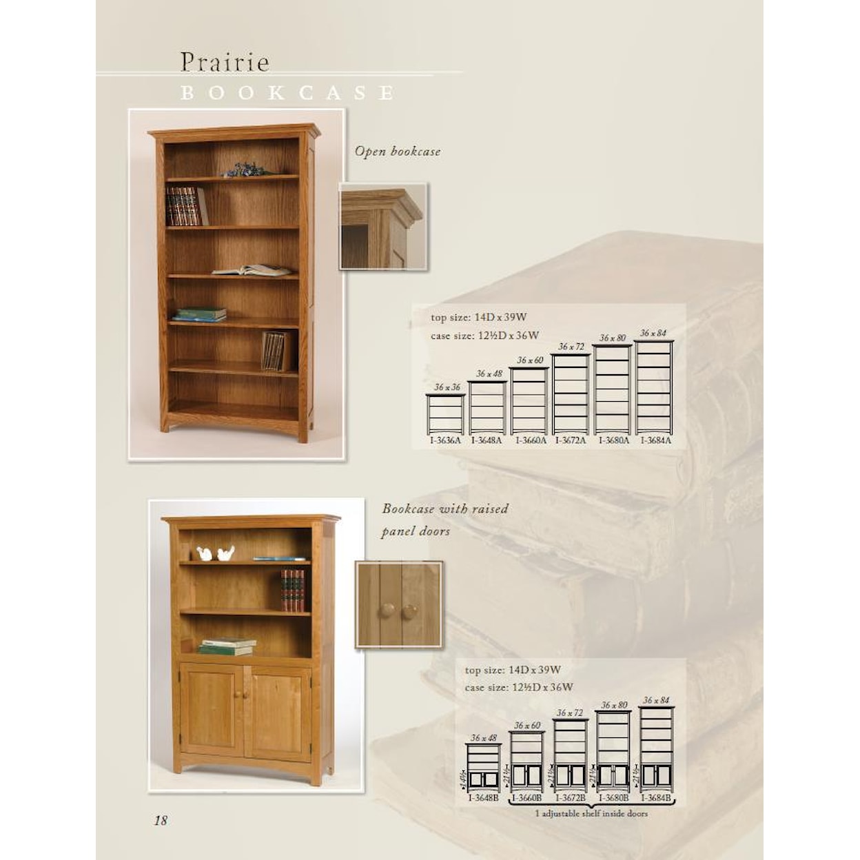 Wonder Wood Wonder Wood Bookcases Customizable Prairie Bookcase