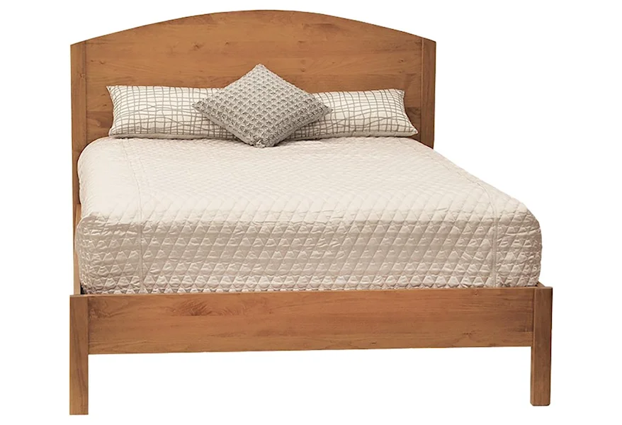 Alsea Bay Maple Honey Queen Panel Bed with Low Footboard at Williams & Kay