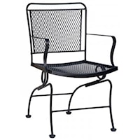 Coil Spring Outdoor Arm Dining Chair