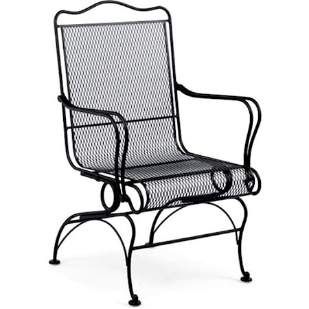 High-Back Coil Spring Chair