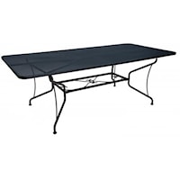 Rectangle Umbrella Table w/ 8 Spoke