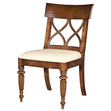 French Double-X Back Side Chair