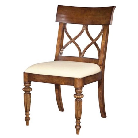 French Double-X Back Side Chair
