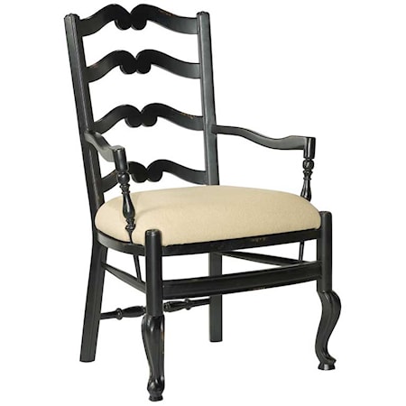 Ladder Back Arm Chair