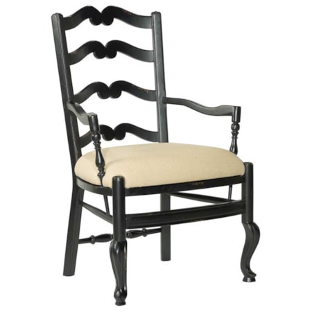 Ladder Back Arm Chair