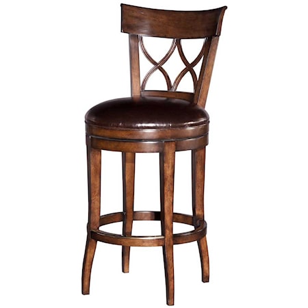 Armless Swivel Bar Stool