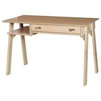 Denali Contemporary Writing Desk with Shelf