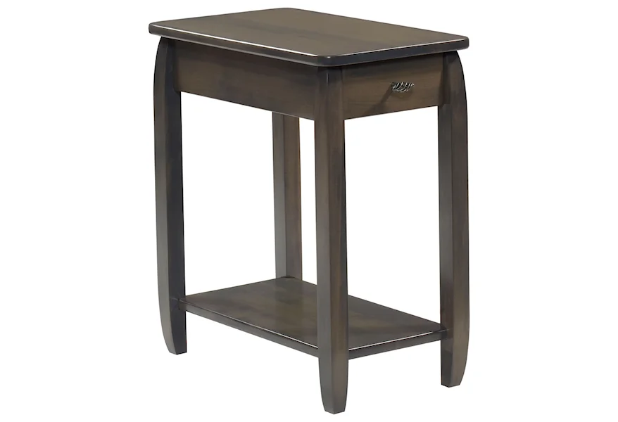 Apache Chairside Table by Y & T Woodcraft at Saugerties Furniture Mart