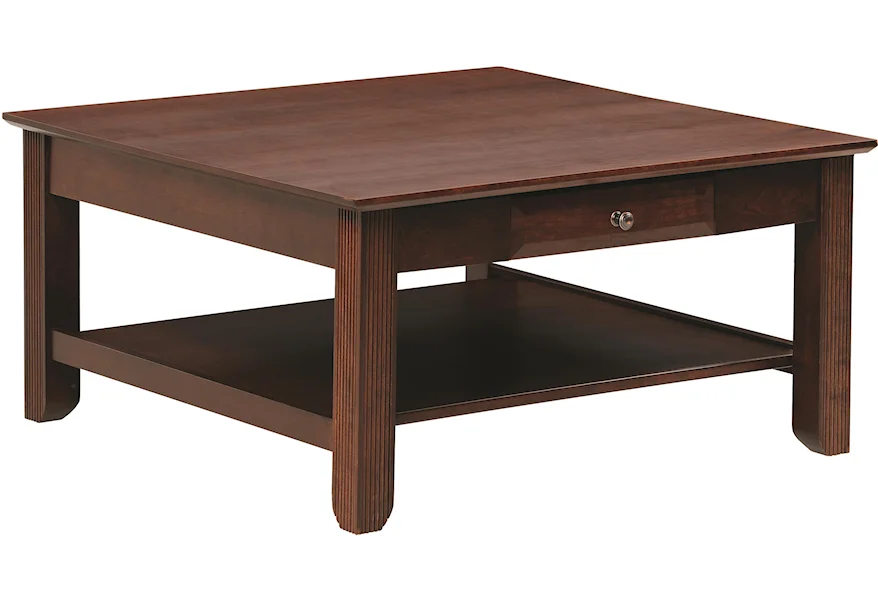 Arlington Square Coffee Table by Y & T Woodcraft at Saugerties Furniture Mart