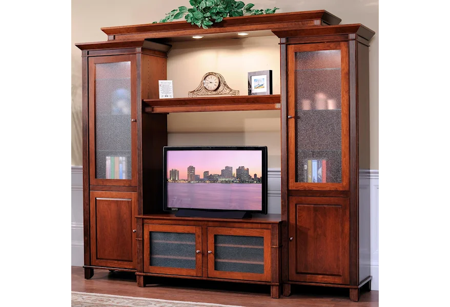 Arlington Entertainment Wall by Y & T Woodcraft at Saugerties Furniture Mart