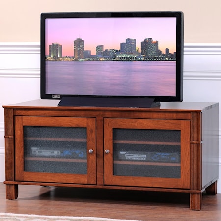50" TV Stand with Frosted Glass Doors