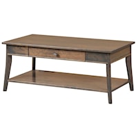 Transitional Solid Wood Coffee Table