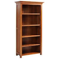 72" Bookcase with Four Adjustable Shelves