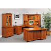 Y & T Woodcraft Coventry Mission L Desk & Hutch