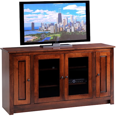 60" TV Stand with Four Doors