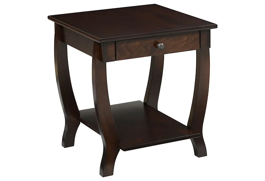 Fairport End Table by Y & T Woodcraft at Saugerties Furniture Mart