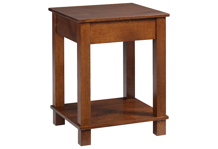 Mission Modular Corner Table by Y & T Woodcraft at Saugerties Furniture Mart