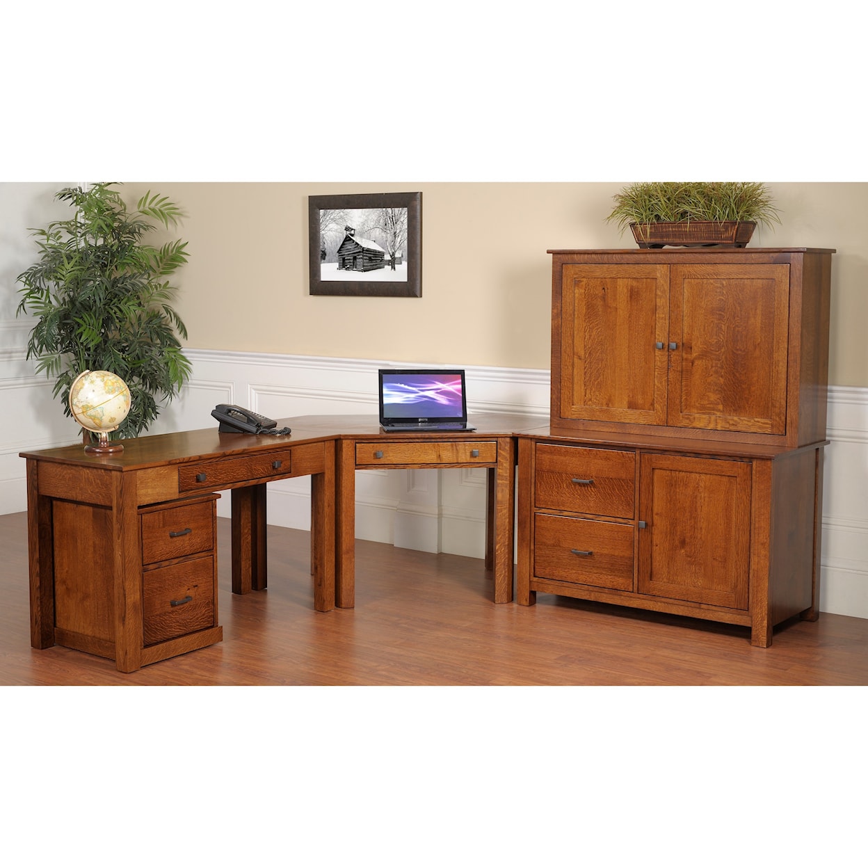 Y & T Woodcraft Mission Modular 48" Desk