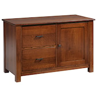 48" Credenza with Two File Drawers
