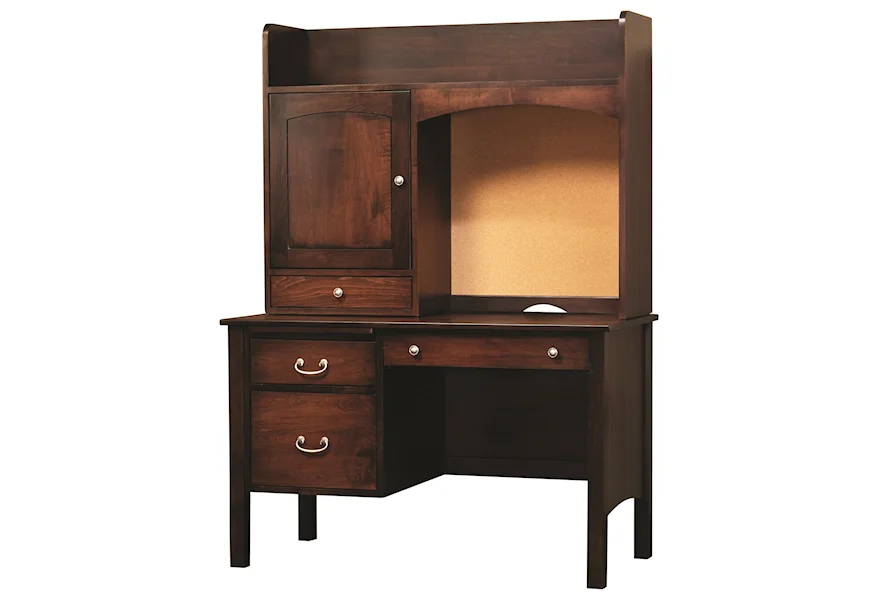 Rivertown Home Office Desk and Hutch by Y & T Woodcraft at Saugerties Furniture Mart